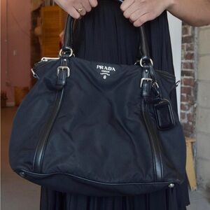Prada Elegant Black Shoulder Bag